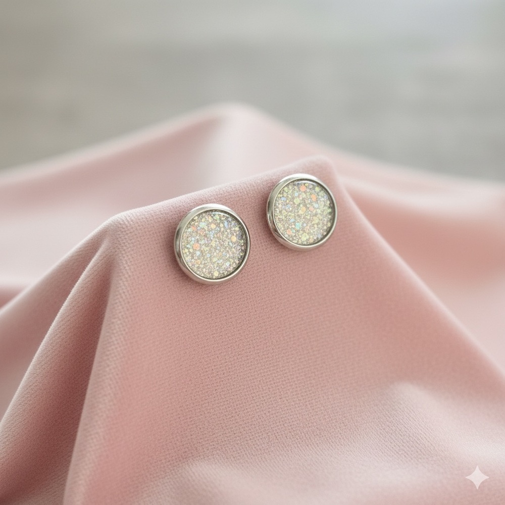 Sparkling Iridescent Earrings 🤍
